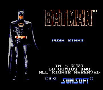 Batman - The Video Game (USA) (Beta 1) screen shot title